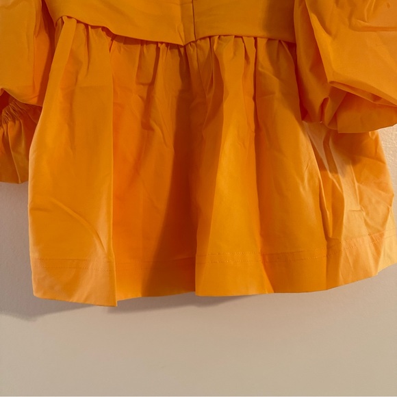 NWT Jonathan Simkhai Tala Puff Sleeve Poplin Top - Picture 5 of 11